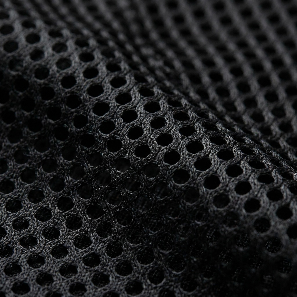 Mesh fabric weave texture of the Hardwood Mono Basketball Jersey